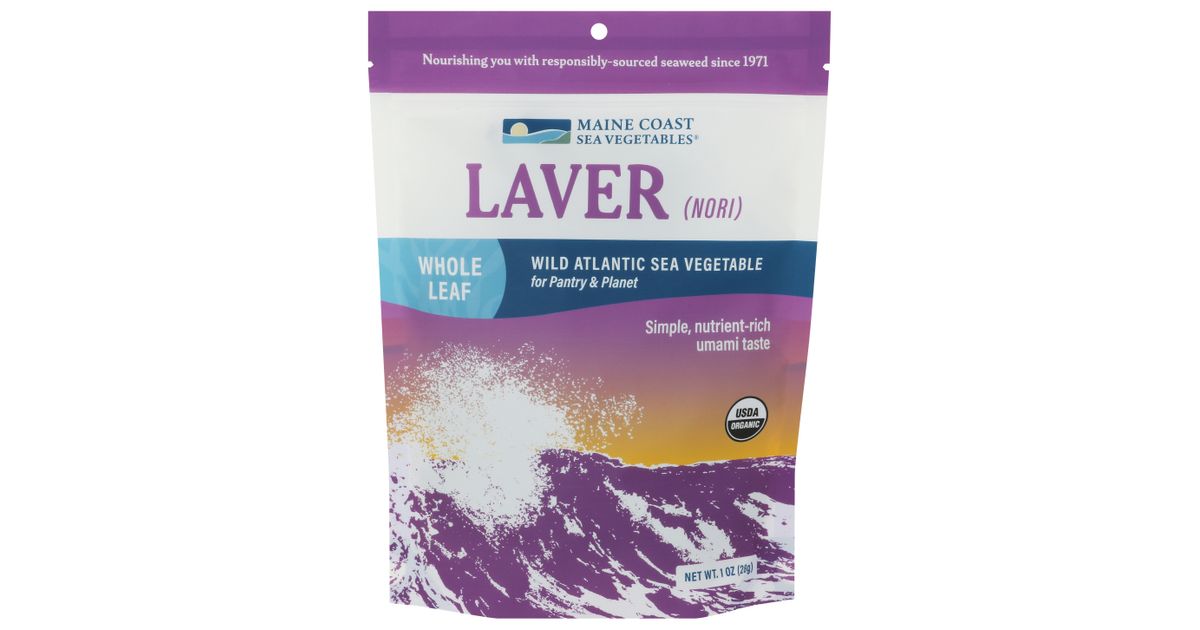 seaweed BPN コート Maine Coast Sea Vegetables Laver, Wild Atlantic Nori, Whole Plant
