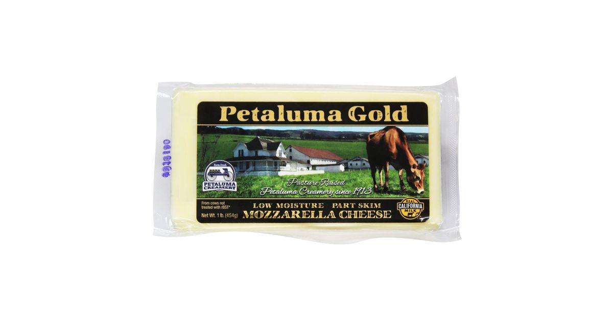 Petaluma Gold - Mozzarella Cheese, Part Skim Low Moisture ...