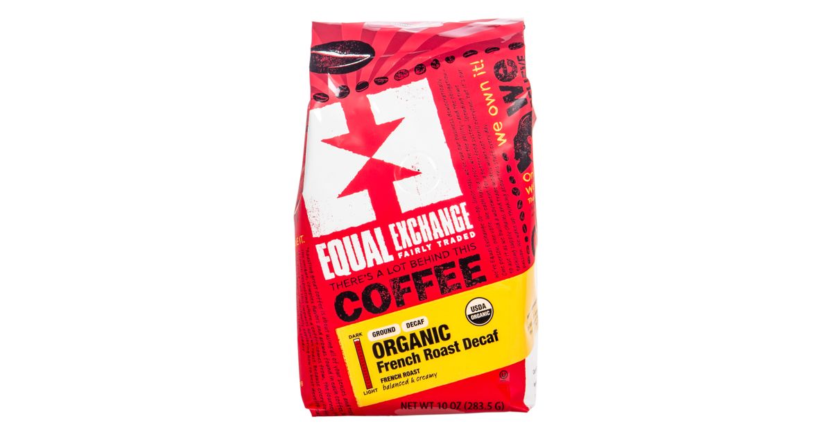 Equal Exchange Coffee, Decaf, Ground, French Roast, Organic Azure