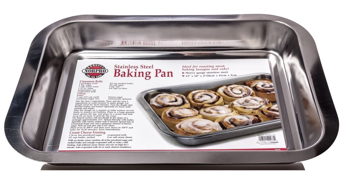 Norpro Lasagna Pan, Stainless Steel, 16 x 11 x 2 inch Azure Standard