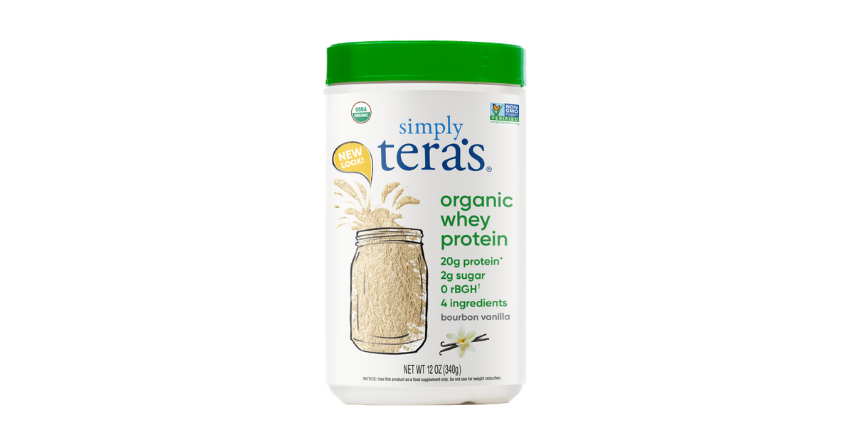 Tera's Whey Protein Powder, Grassfed, Bourbon Vanilla, Organic Azure