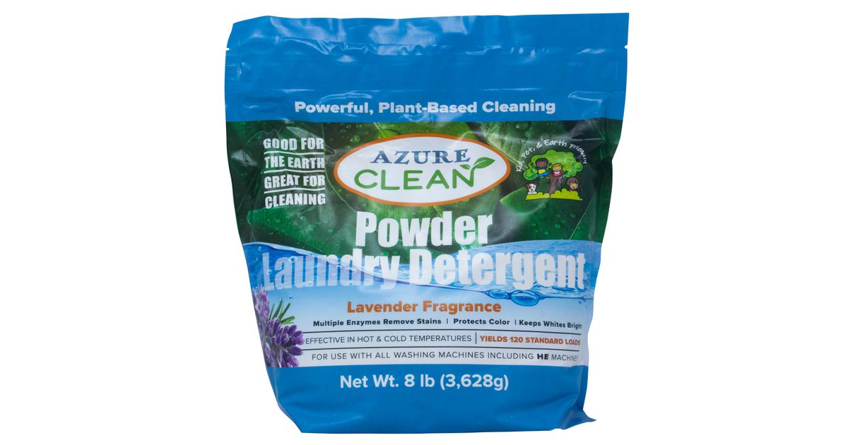 Azure Clean Powder Laundry Detergent (Hot & Cold), Lavender - Azure ...