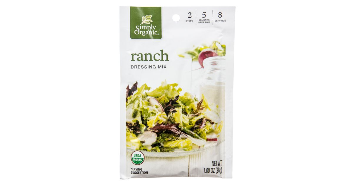 Simply Organic Ranch Dressing Mix, Organic Azure Standard