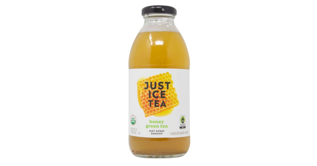 Just Ice Tea Green Tea, Honey, Organic - Azure Standard