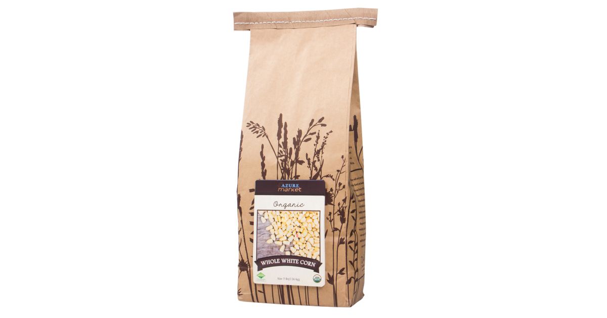 Azure Market Organics Corn, White, Organic - Azure Standard