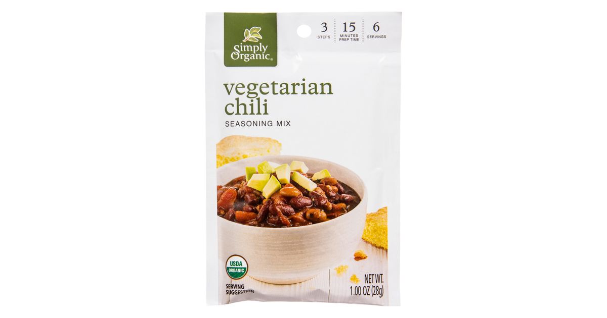 Simply Organic Vegetarian Chili Seasoning, Organic Azure Standard