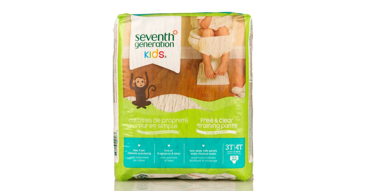 Seventh Generation Training Pants, 3T4T (3240 lbs) Azure Standard