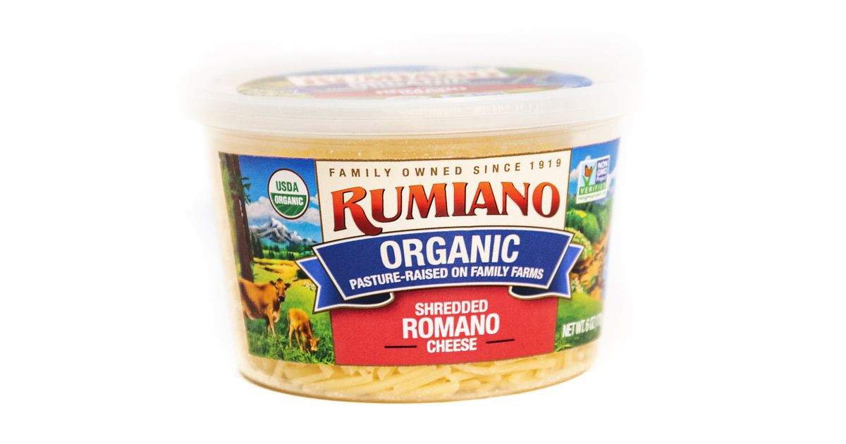 Rumiano Family Organic Romano Cheese, Shredded, Organic - Azure Standard
