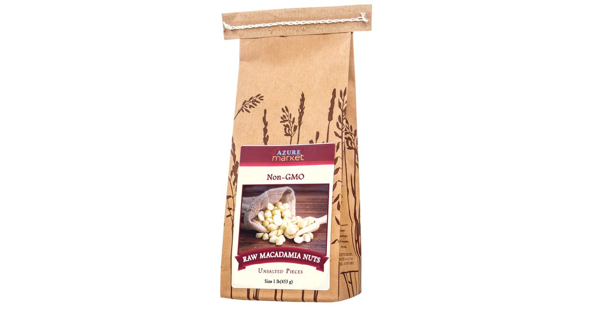 Azure Market Macadamia Nuts, Raw Pieces - Azure Standard