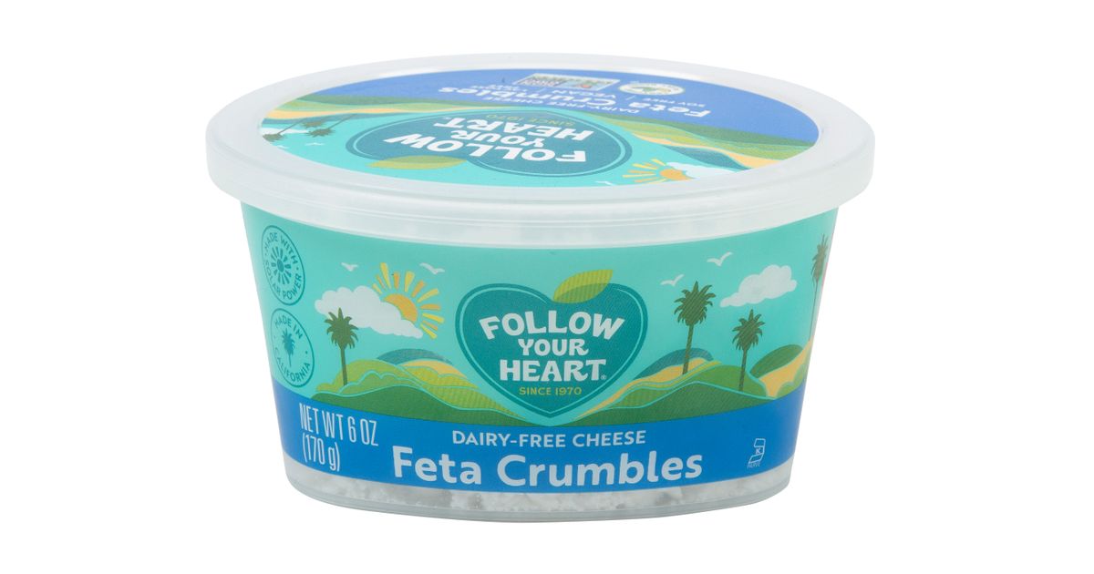 Follow Your Heart Feta Cheese Crumbles, Dairy Free Azure Standard