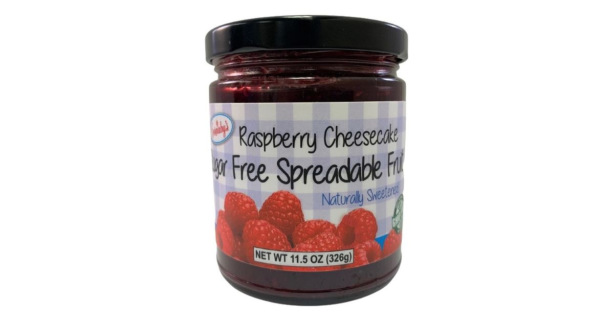 Cornaby's Spreadable Fruit Jam, Sugar Free, Raspberry Cheesecake