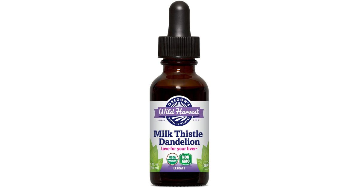 Oregon's Wild Harvest Milk Thistle Dandelion, Extract, Organic