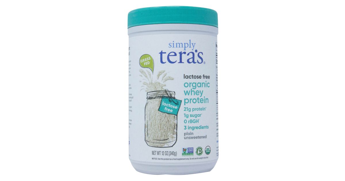 Tera's Whey Protein Powder, GrassFed, Lactose Free, Plain, Organic