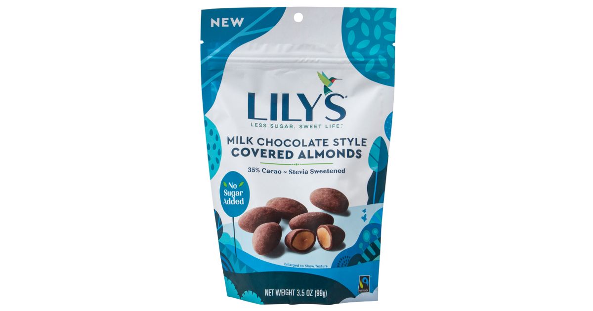 Lily's Milk Chocolate Covered Almonds, Stevia Sweet Azure Standard