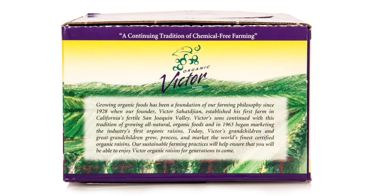 Victor Raisins, Thompson Select, Organic Azure Standard