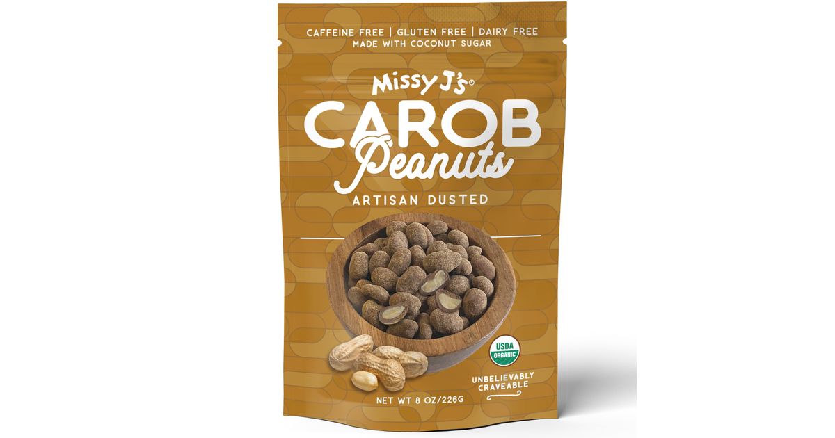 Missy J's Carob Covered Peanuts, Organic Azure Standard