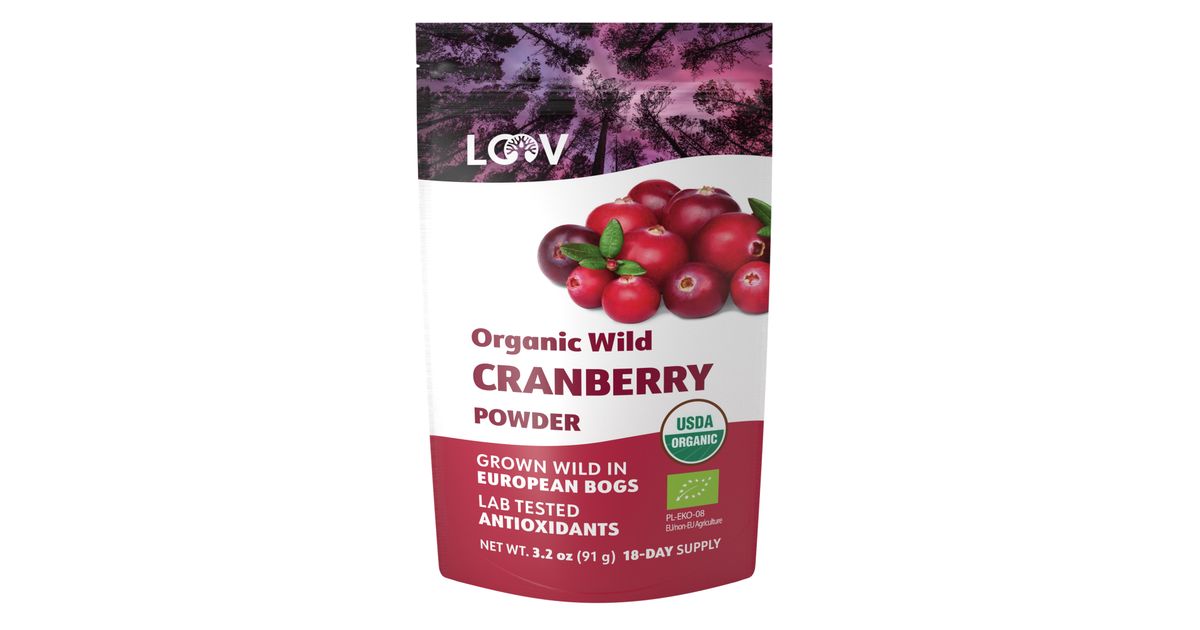 LOOV Wild Cranberry Powder, Freeze-Dried, Organic - Azure Standard