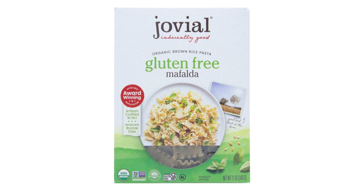 Jovial Foods Pasta, Brown Rice, Mafalda, GF, Organic Azure Standard