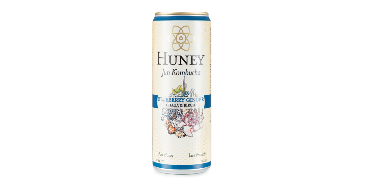 Huney Jun Jun Kombucha, Blueberry Ginger - Azure Standard