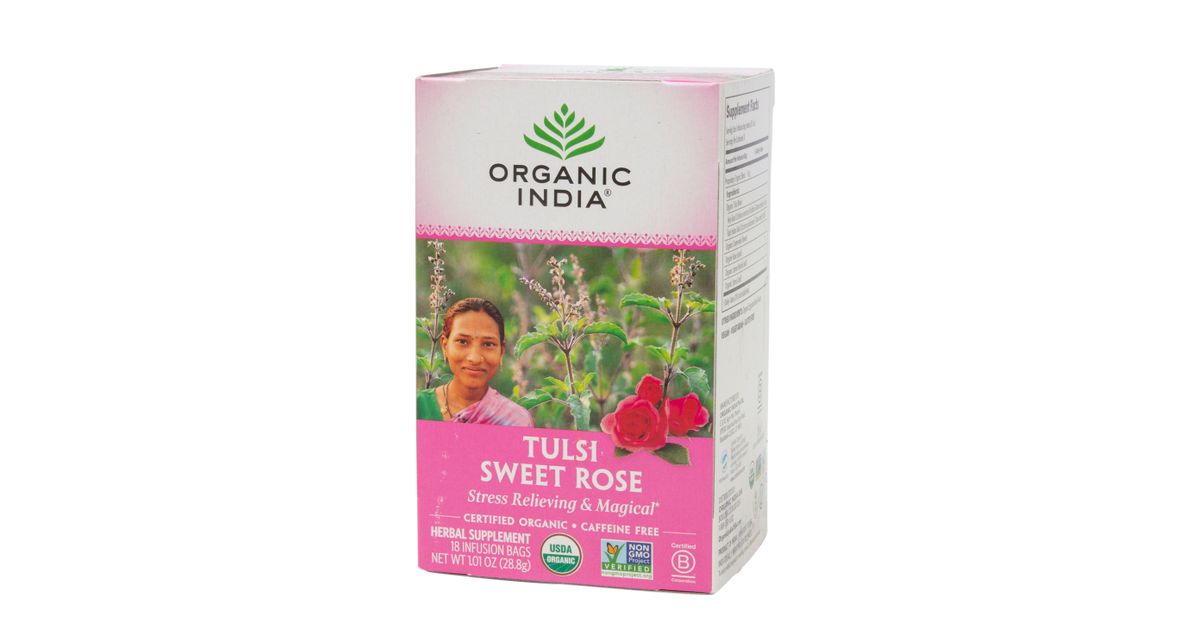 Organic India Tulsi Tea, Sweet Rose, Organic - Azure Standard