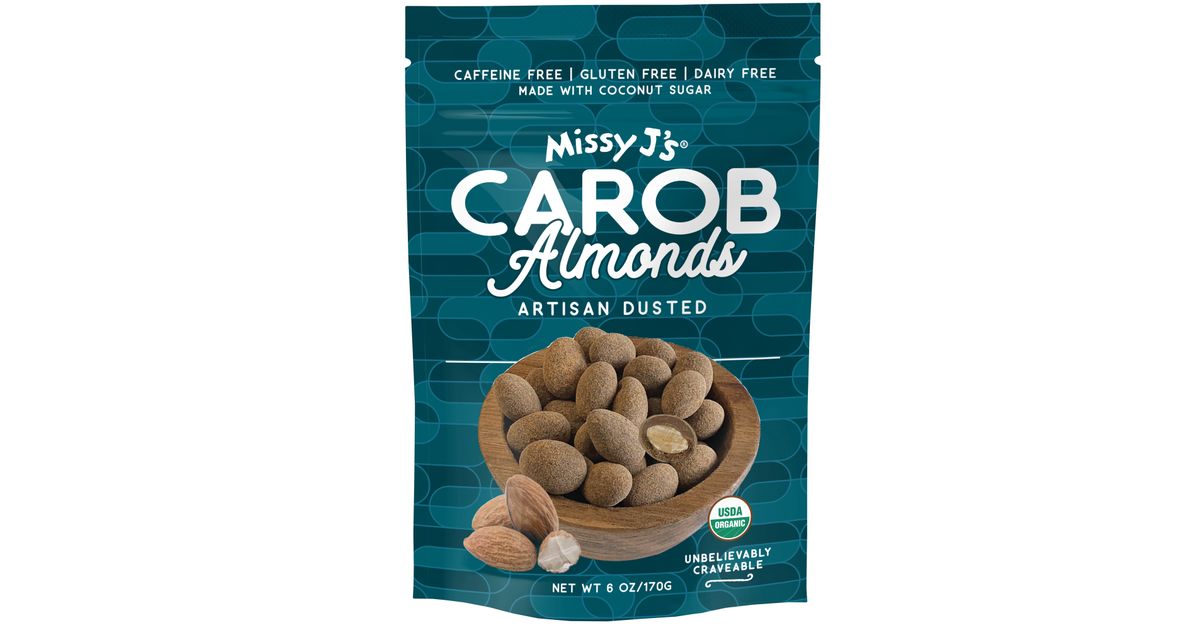Missy J's Carob Covered Almonds, Organic Azure Standard