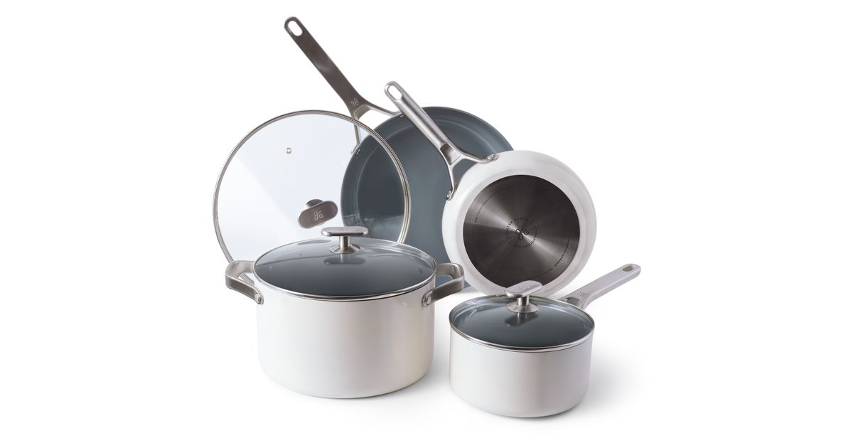 Greater Goods Cookware Set, 10 Piece, Birch White - Azure Standard