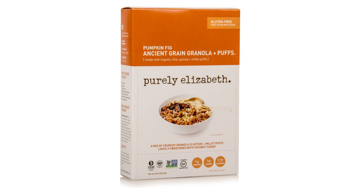 Purely Elizabeth Ancient Grain Granola, Pumpkin Fig, Puffs, Organic