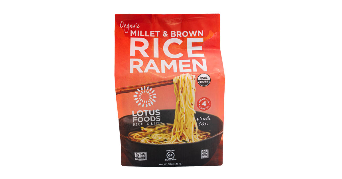Lotus Foods Millet & Brown Rice Ramen, Family Pack, Organic Azure Standard