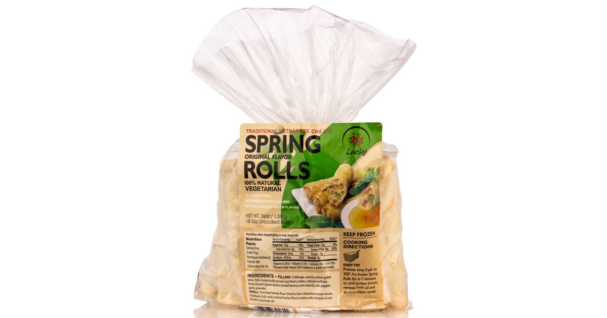Lucky Food Co. Spring Rolls, Vegetarian, Frozen, Bulk Azure Standard