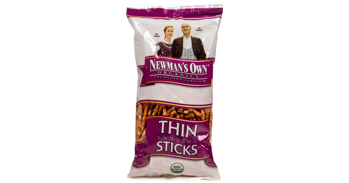 Newman's Own Pretzels, Thin Stick, Organic Azure Standard