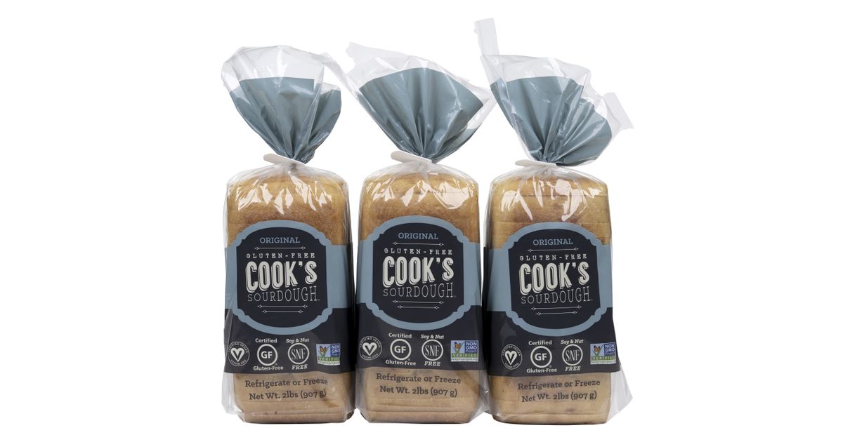 Cook's GlutenFree Sourdough Original Sourdough Bread, GF, Frozen
