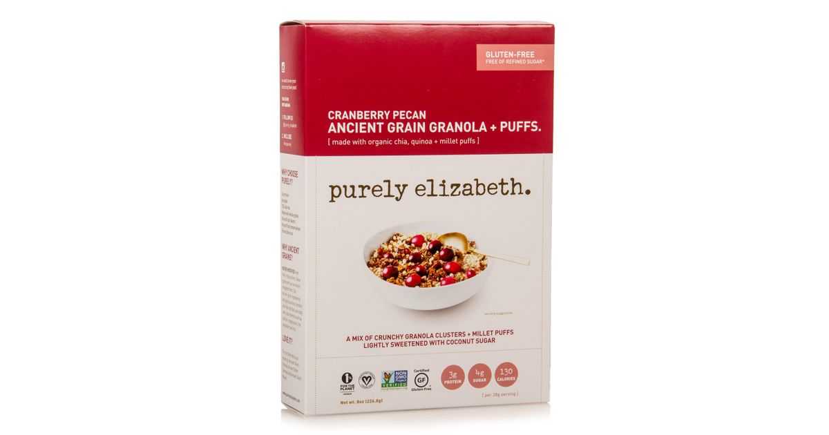 Purely Elizabeth Ancient Grain Granola, Cranberry Pecan, Puffs