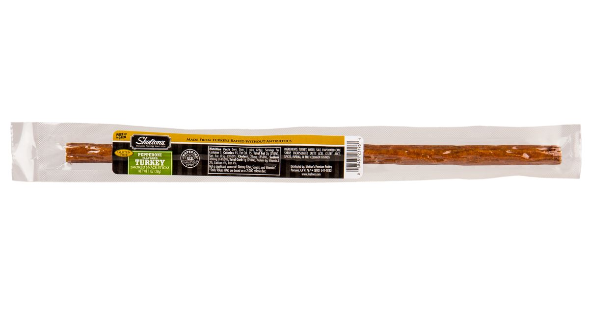 Shelton Turkey Sticks, Pepperoni Azure Standard