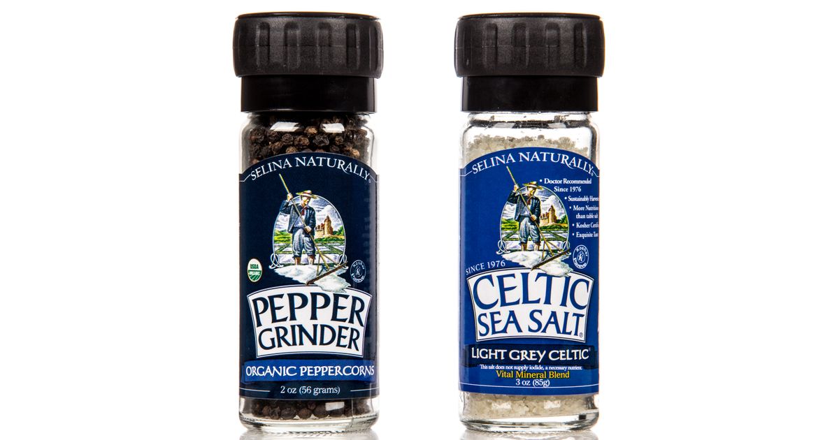 Celtic Sea Salt Salt & Pepper Grinder Set Azure Standard