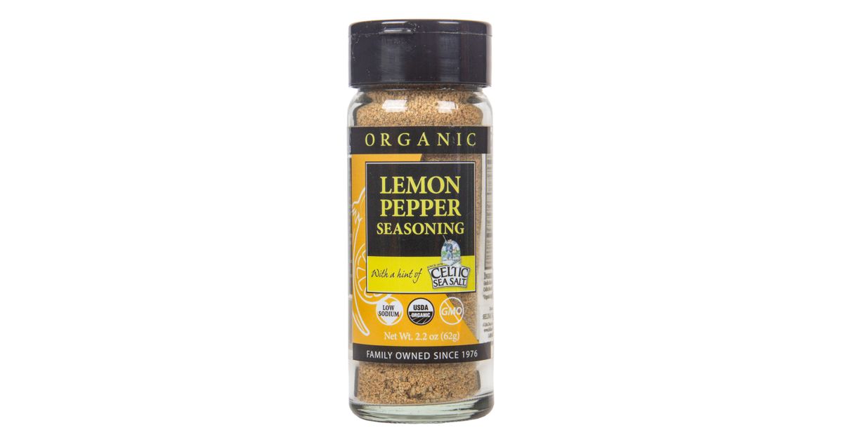 Celtic Sea Salt Lemon Pepper Seasoning, Organic Azure Standard