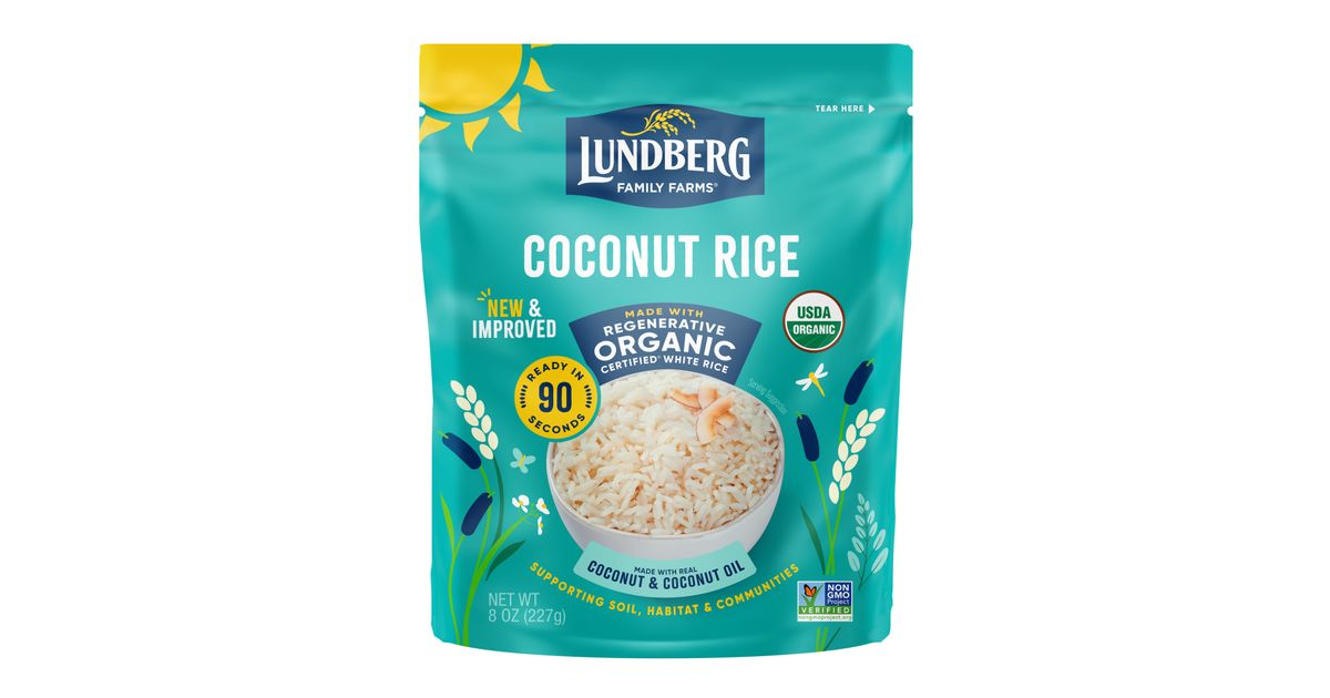 Lundberg Coconut Rice, Brown, Ready to Heat, Organic - Azure Standard