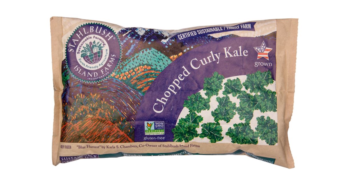 Stahlbush Island Chopped Curly Kale, Frozen - Azure Standard