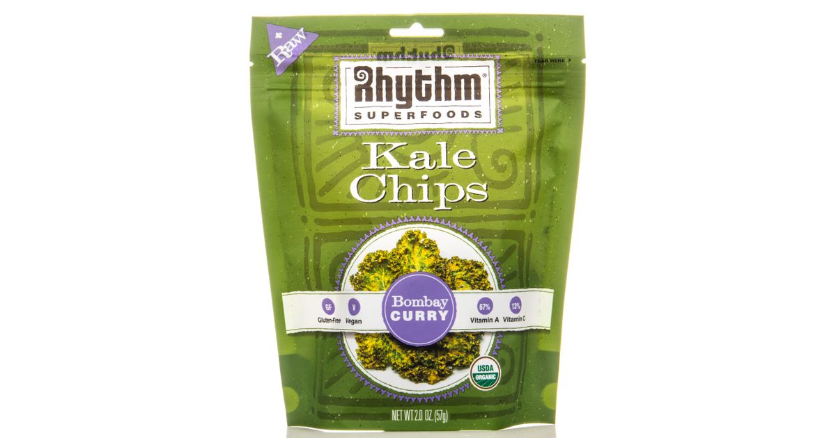 Rhythm Superfoods Kale Chips, Bombay Curry, Organic Azure Standard