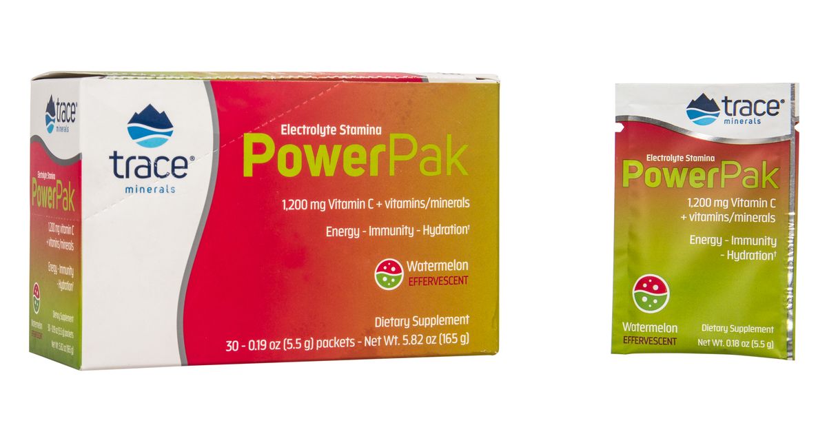 Trace Minerals Electrolyte Stamina Power Pak, Watermelon Azure Standard