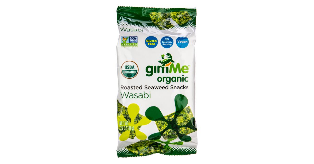 Gimme Wasabi, Roasted Seaweed Snack, Organic - Azure Standard