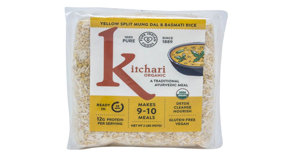 Pure Indian Foods Kitchari, Organic (Yellow Split Mung Dal & Basmati ...