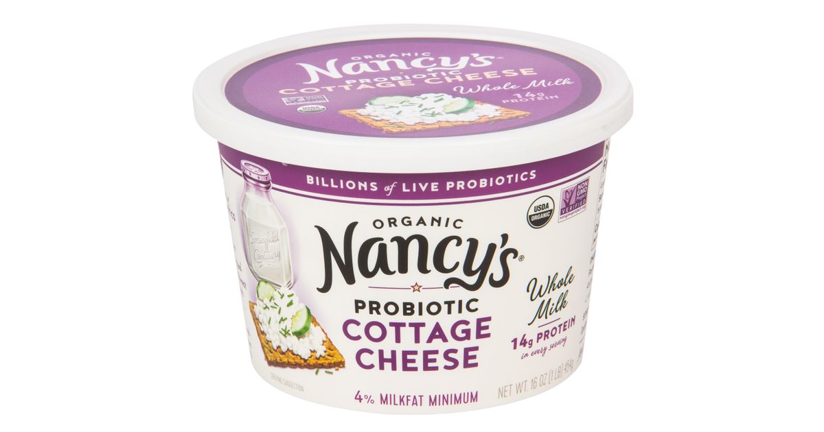 Nancy's Cottage Cheese, Whole Milk, Organic Azure Standard