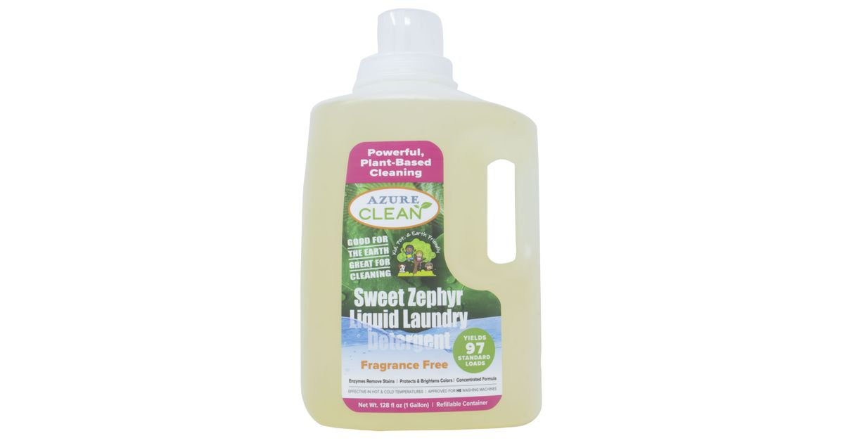 Azure Clean Sweet Zephyr Laundry Liquid, (Hot & Cold), Fragrance Free