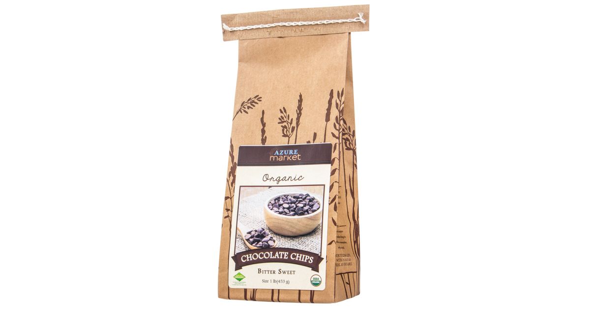 Azure Market Organics Chocolate Chips, Bitter Sweet, Organic