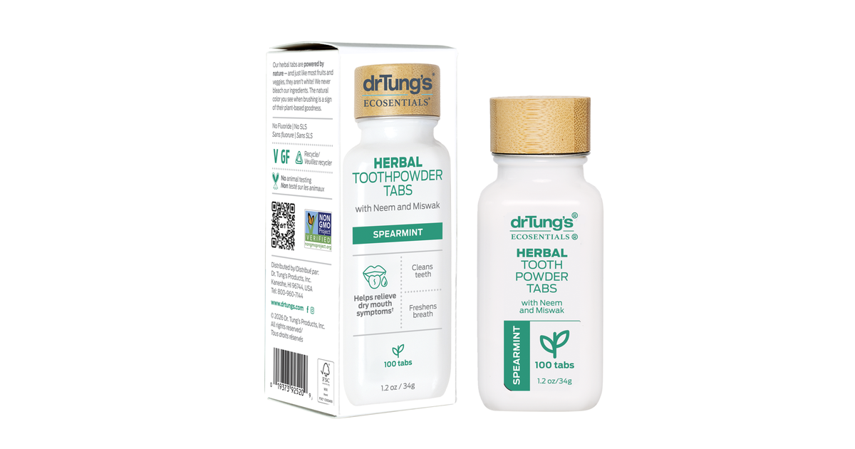 Dr. Tung's Herbal Toothpowder Tabs, Spearmint - Azure Standard
