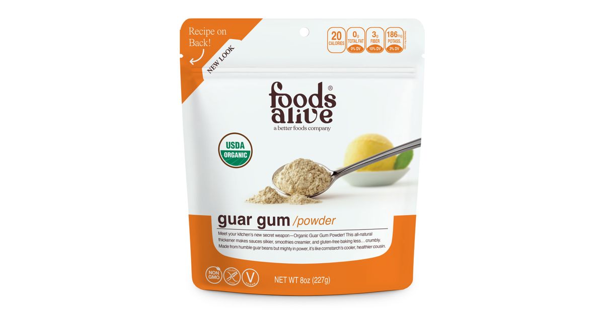 Foods Alive Guar Gum, Powder, Organic - Azure Standard