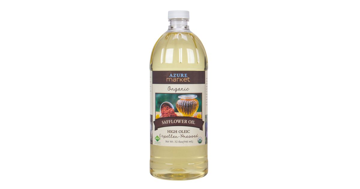 Azure Market Organics Safflower Oil, Expeller Pressed, High Oleic