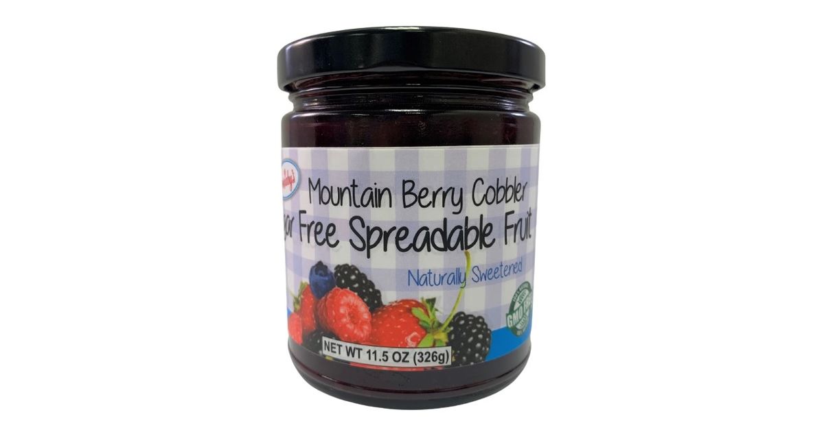 Cornaby's Spreadable Fruit Jam, Sugar Free, Mountain Berry Cobbler