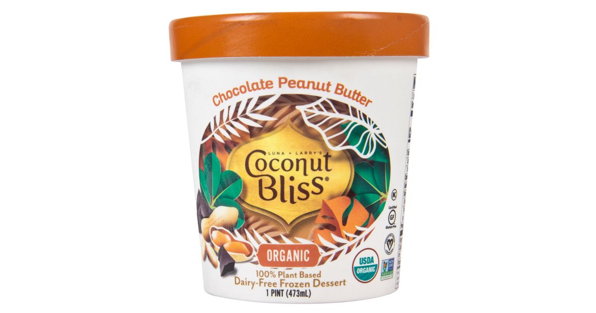 Cosmic Bliss Coconut Ice Cream, Chocolate Peanut Butter, GF, Frozen