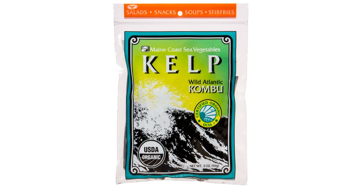 Maine Coast Kelp, Wild Atlantic Kombu, Whole Plant, Organic Azure Standard
